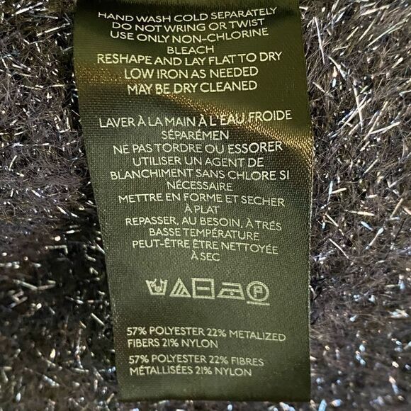 NWOT By Anthropologie Eyelash Blue Pullover Sweater Sz. XL - Picture 6 of 8